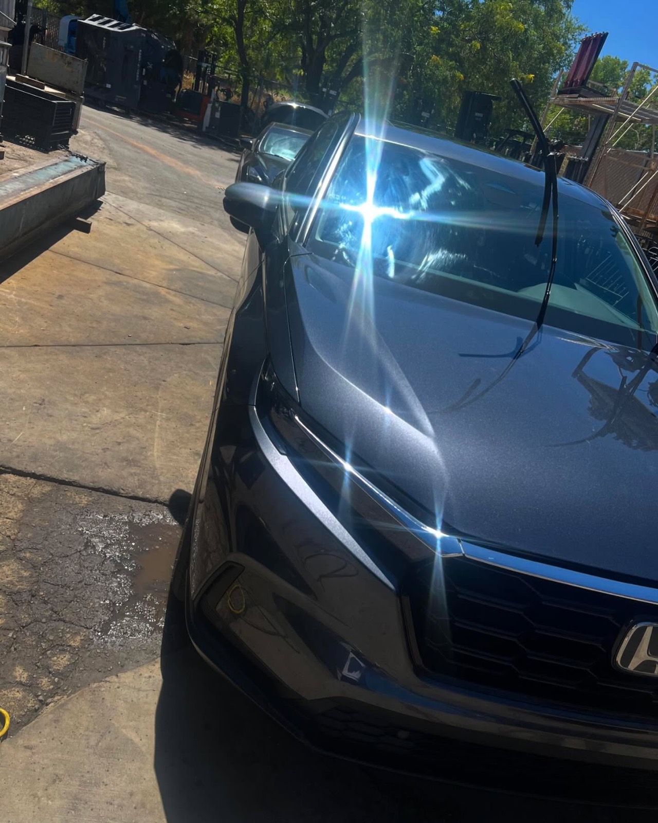 Honda CR-V front corner after detailing