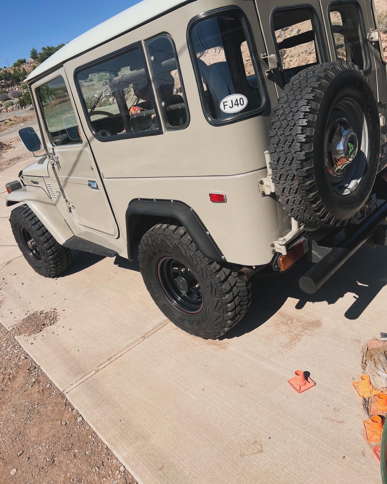 Classic Land Cruiser FJ40 rear after detailing