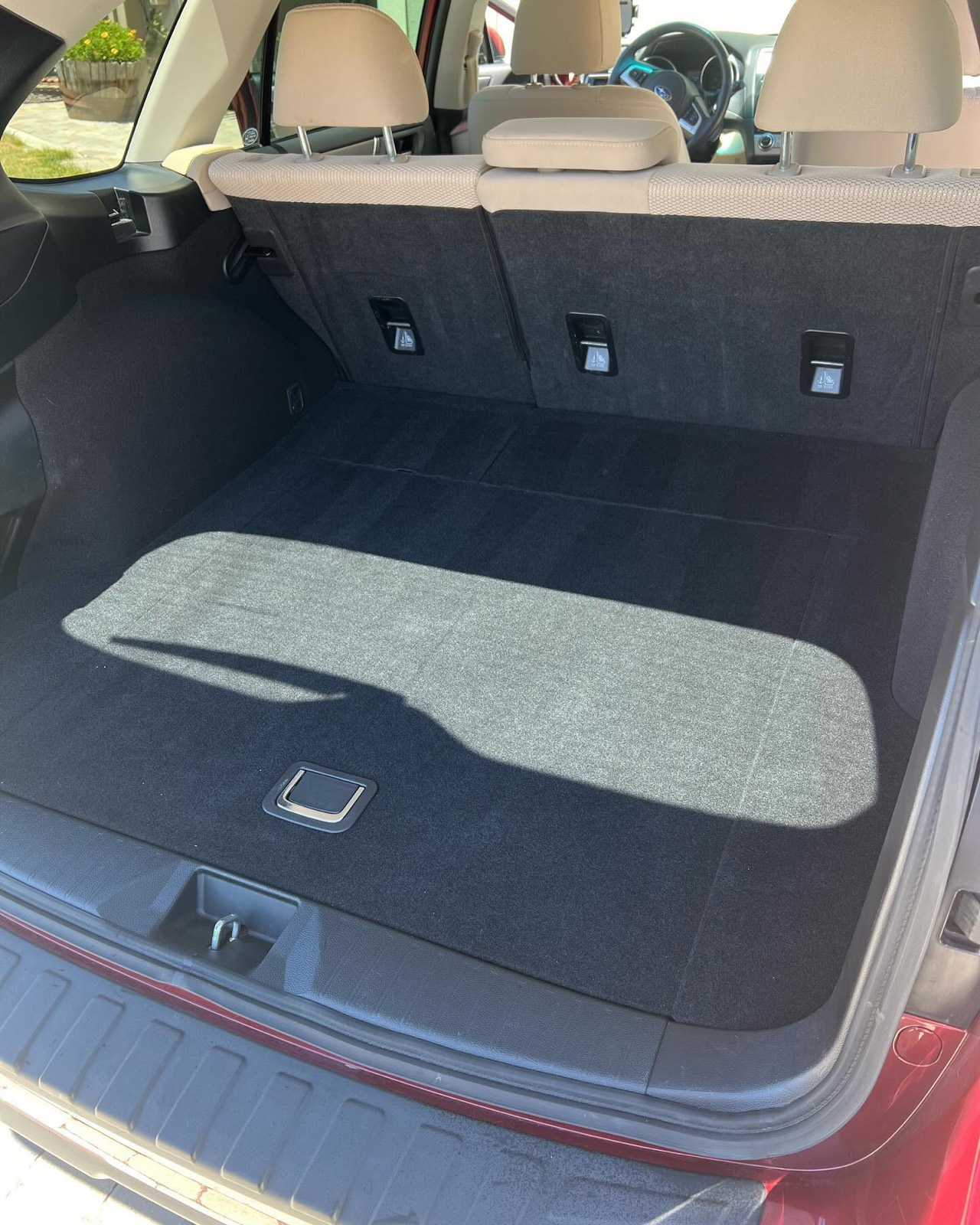 Subaru Outback rear cargo cleaned
