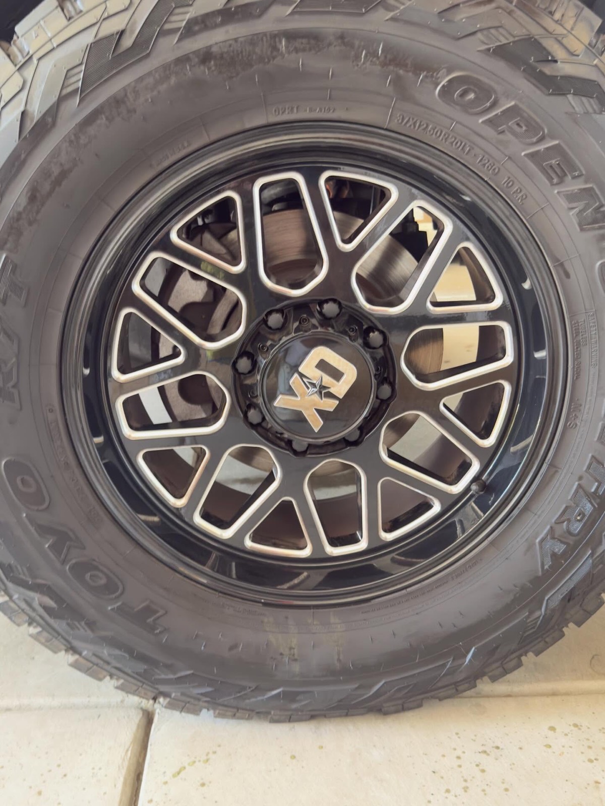 Ram pickup off-road wheel after cleaning