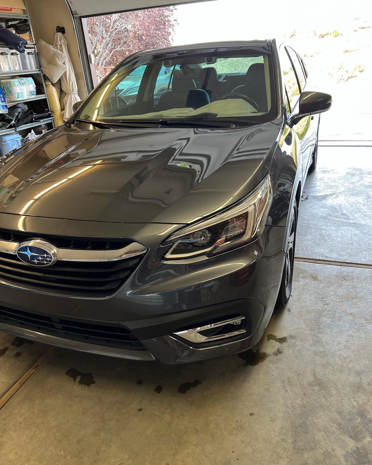 Gray Subaru front after a full detail
