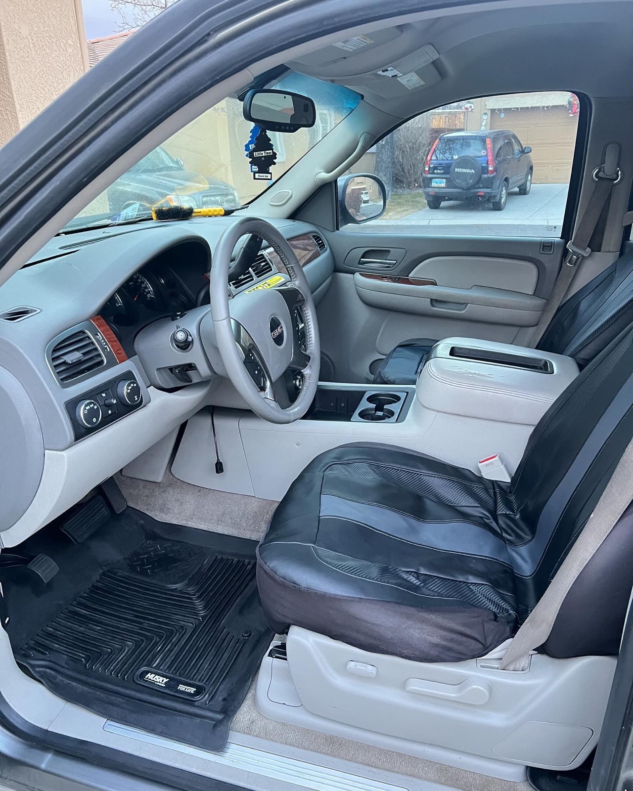GMC Yukon front interior after detailing