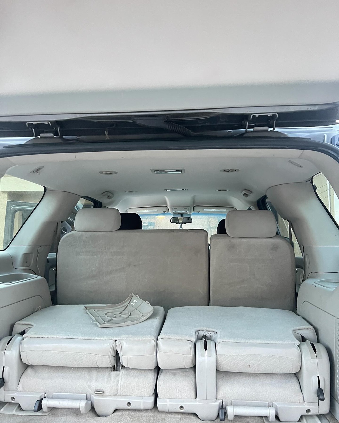 GMC Yukon third row cleaned